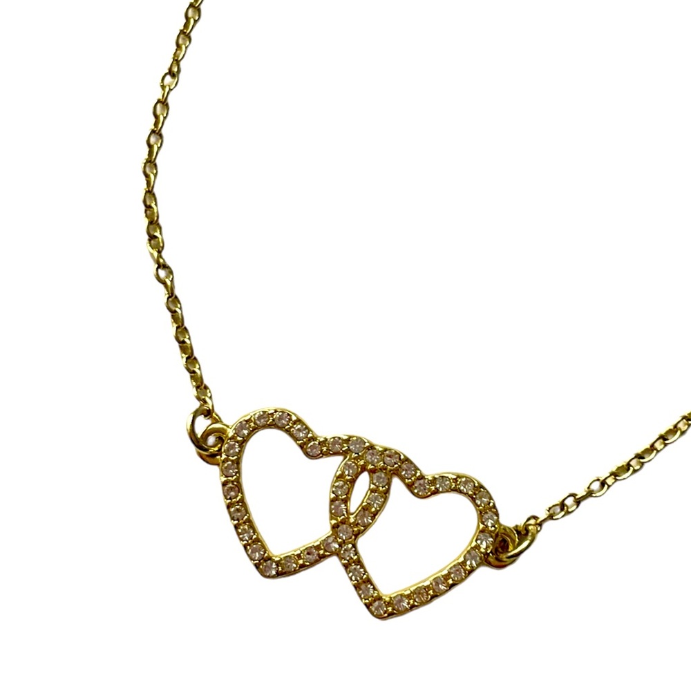 Gold Double Heart Bracelet